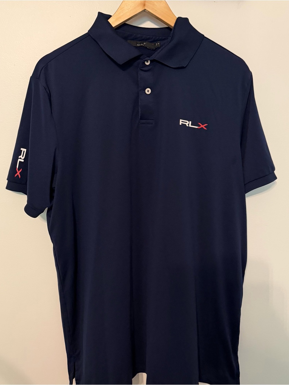 Polo Ralph Lauren RLX Performance Polo Shirt Men’s XL Navy Blue Stretch Golf